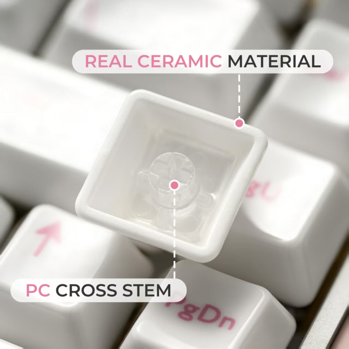 XVX Glaze Ceramic Cherry Profile 120-Key Full Keycap Set