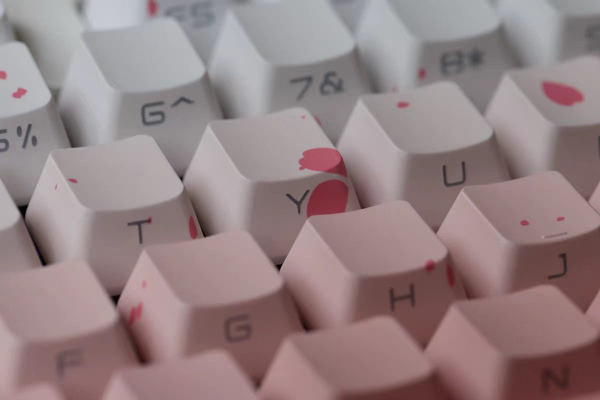 JKDK Sakura Dream Side-Print OEM PBT Keycap Set