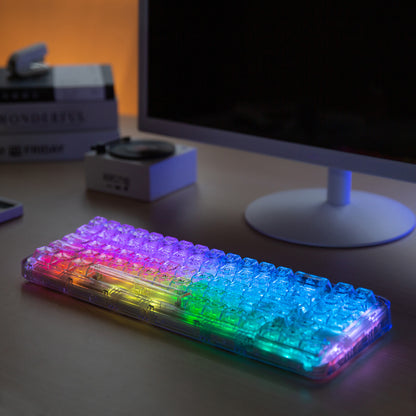 YUNZII X71 Transparent Wireless Mechanical Keyboard