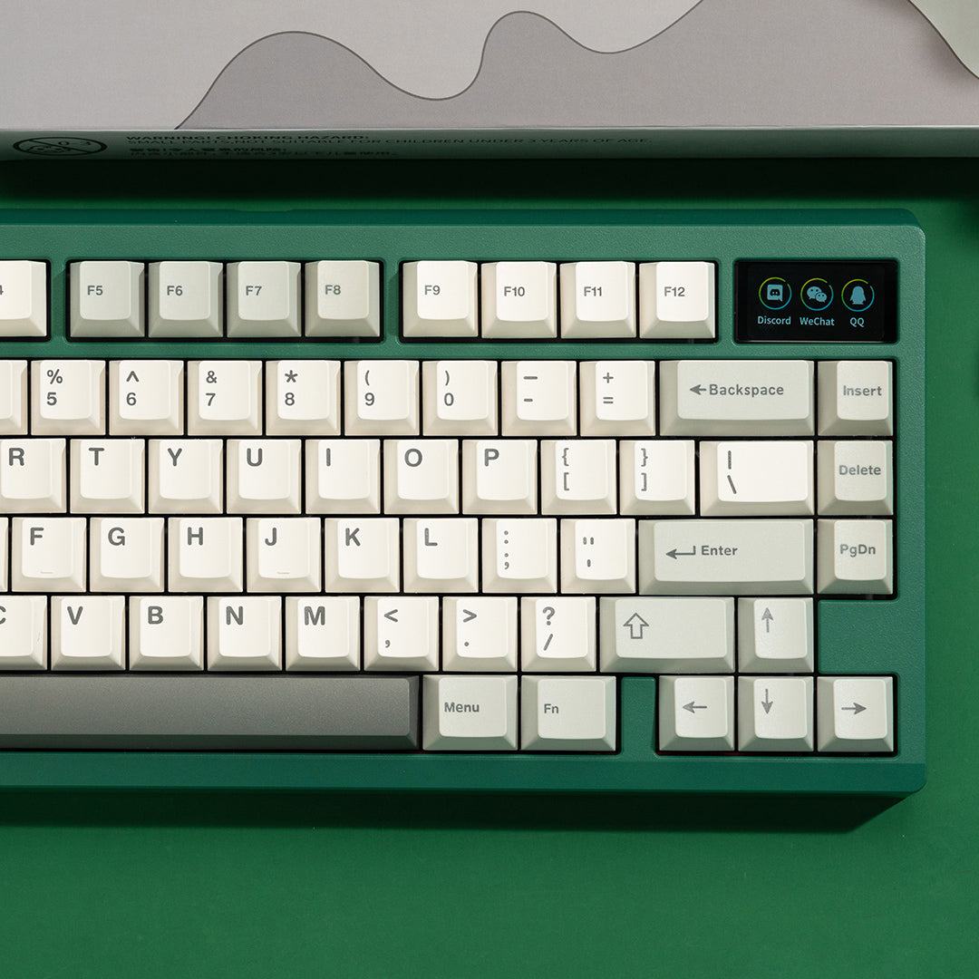 WS Gray Skies Keycaps Doubleshot PBT Cherry Profile