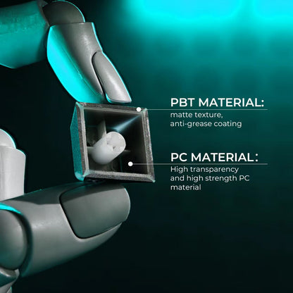 XVX PRISM Shadow Shine-Through Double-Shot Cherry Profile PBT Keycap Set