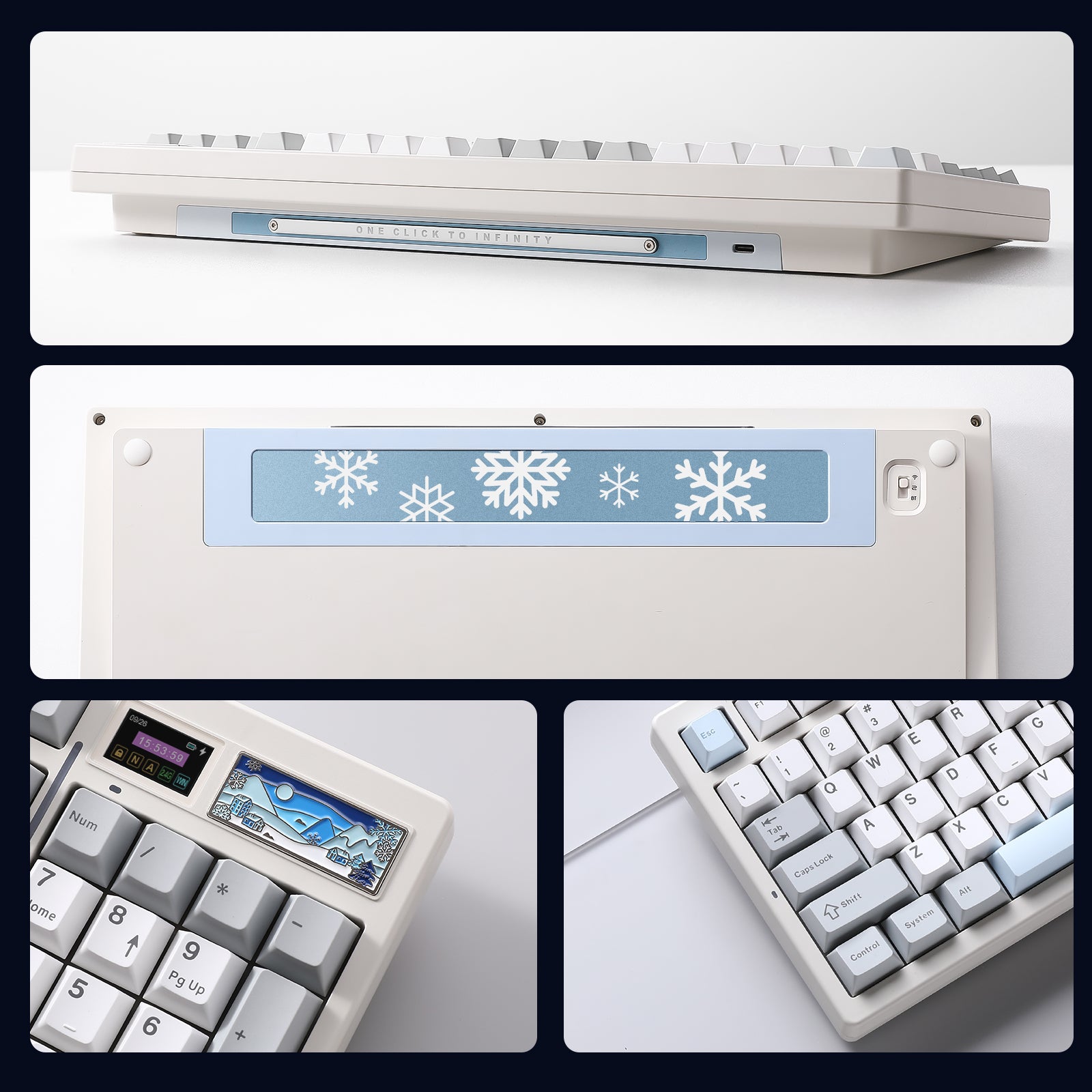 YUNZII IF99 QMK/VIA Full Size LCD Mechanical Keyboard