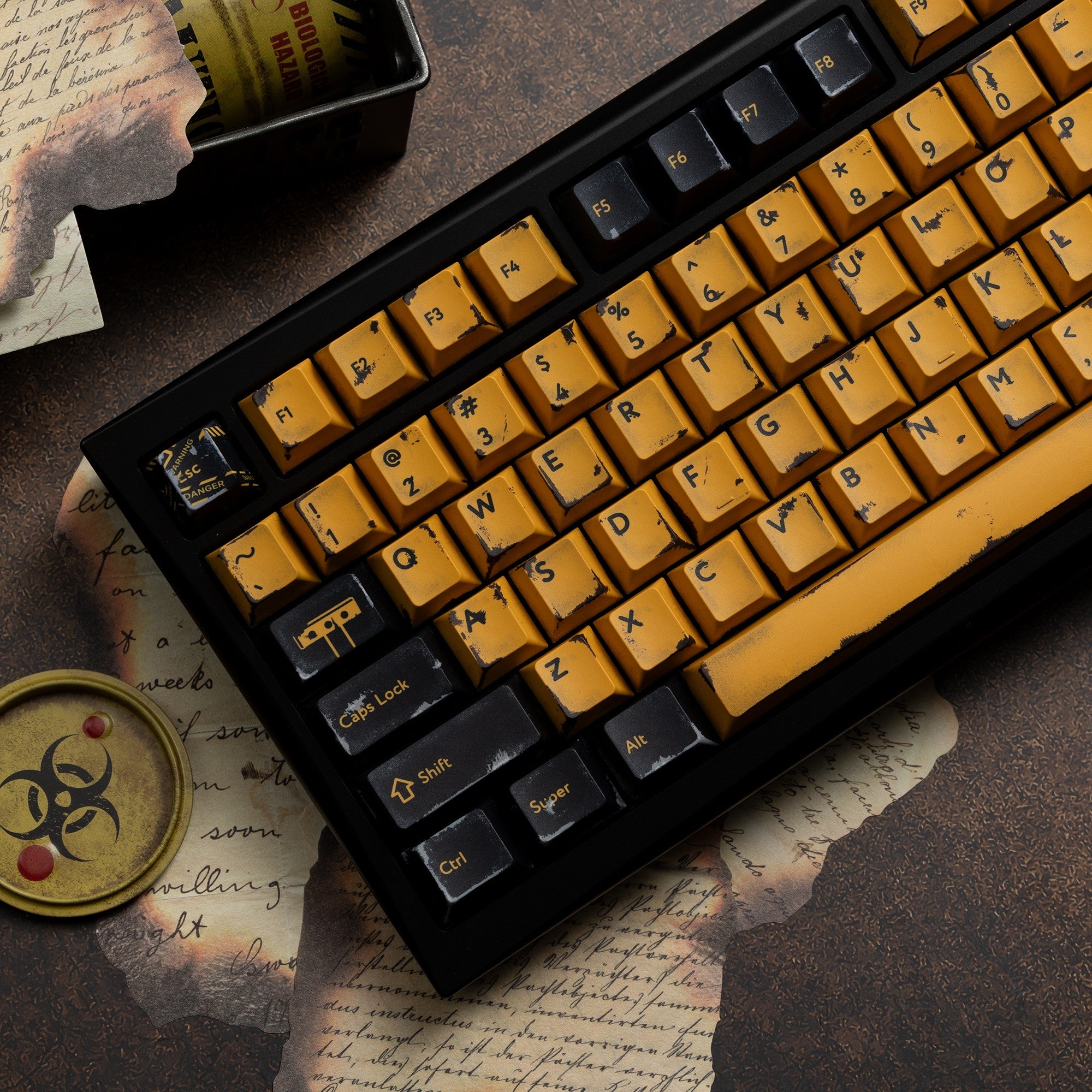 Tutkeys & PBTfans Erosion Dye Sub Cherry Profile Keycaps