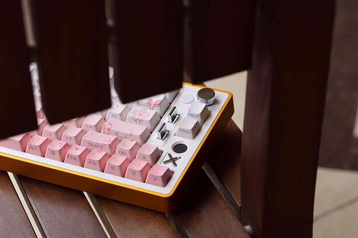 JKDK Sakura Dream Side-Print OEM PBT Keycap Set