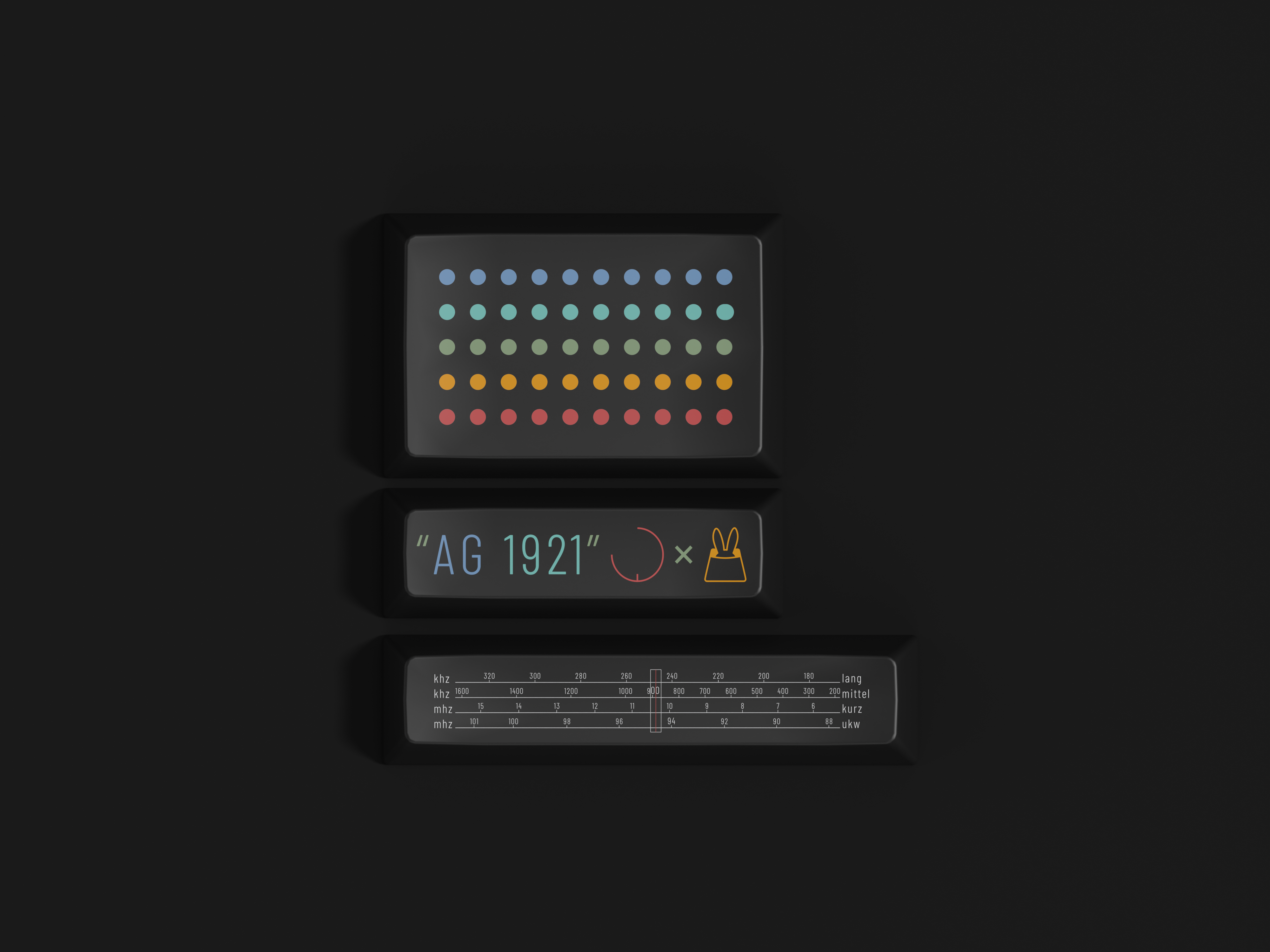 Tutkeys AG1921 DARK Braun Keycap Set