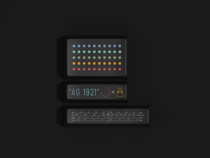 Tutkeys AG1921 DARK Braun Keycap Set
