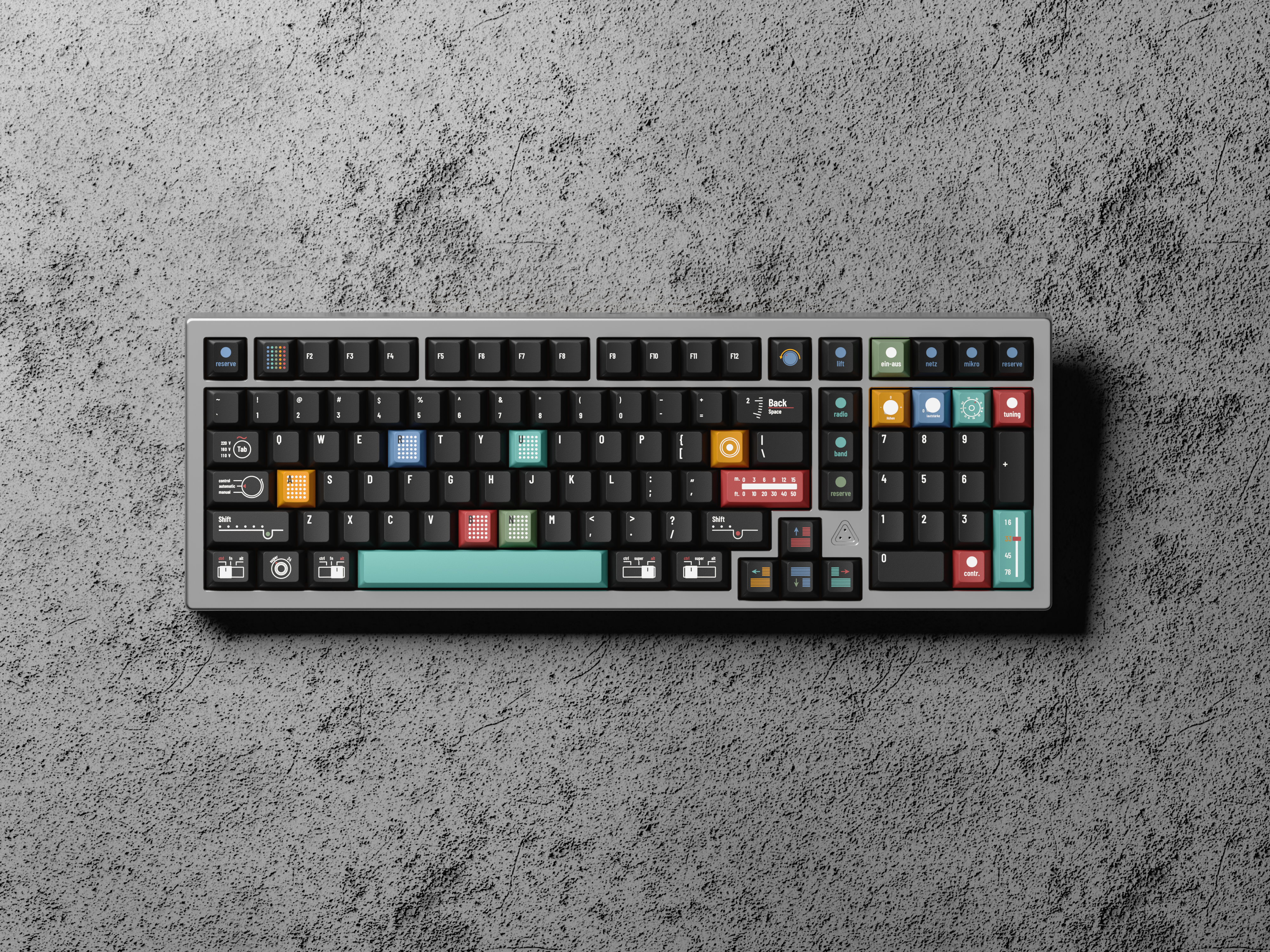 Tutkeys AG1921 DARK Braun Keycap Set
