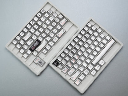 Womier Timeless Cherry Profile Metallic Coating Keycap Set