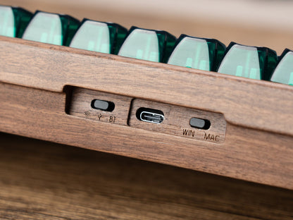 Womier WD75 V2 75% Wireless Wooden Keyboard