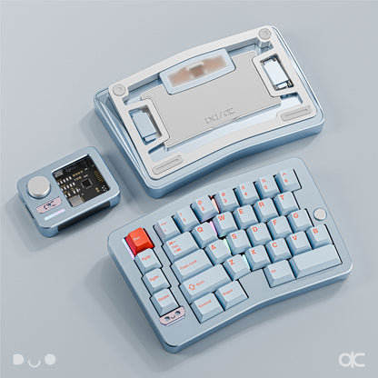 Qwertykeys QK Alice Duo - Split Ergonomic Mechanical Keyboard  Blue