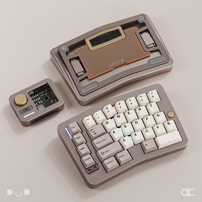 Qwertykeys QK Alice Duo - Split Ergonomic Mechanical Keyboard Sandgold