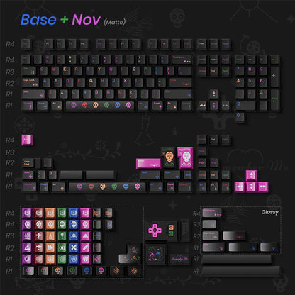 80Retros Day of the Dead Cherry Profile Keycap Sets