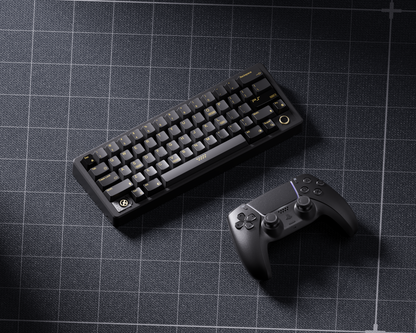 80Retros PS1994 Keycaps Black and Gold – Cherry Profile All in One Set