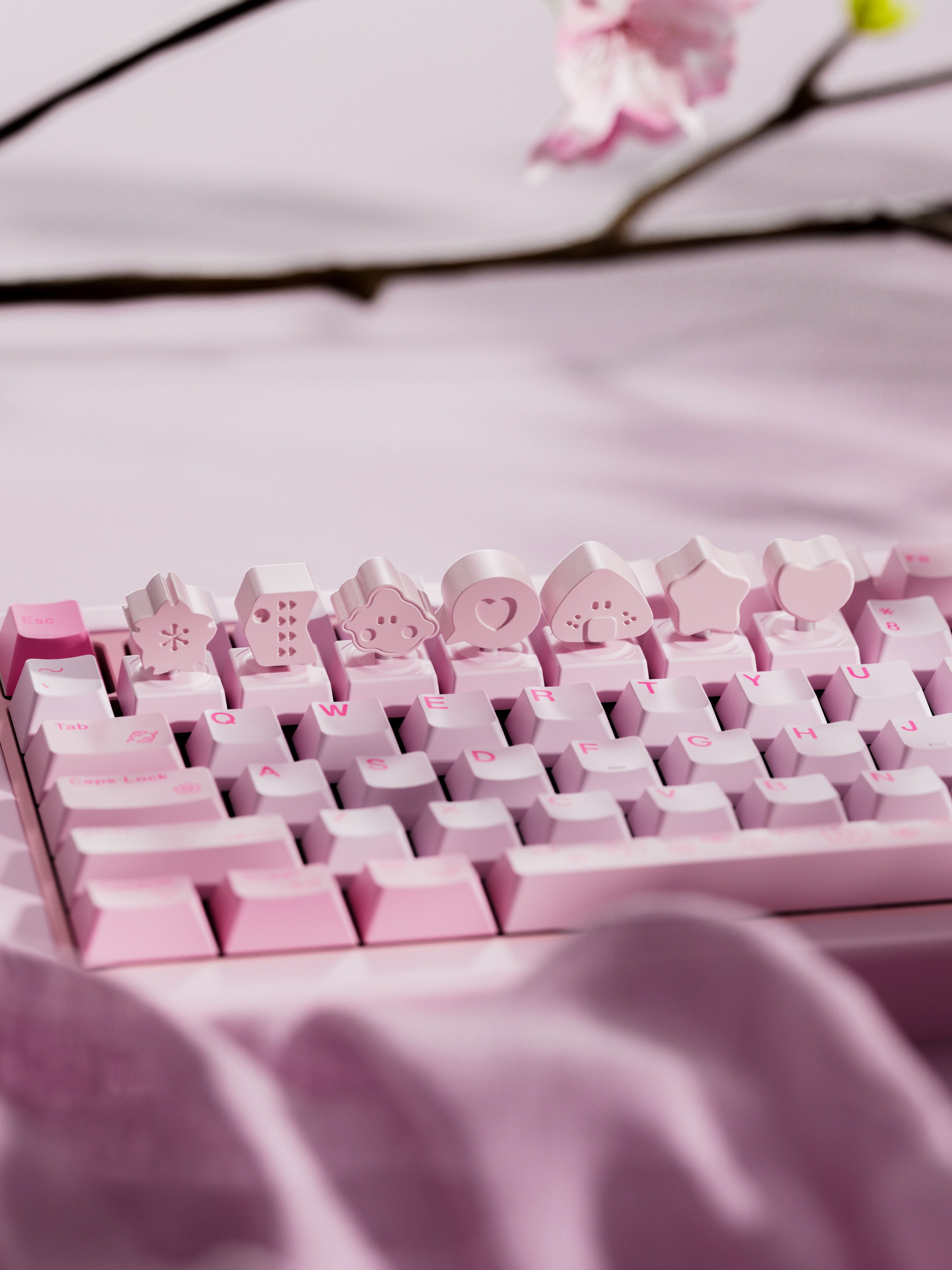 80Retros (South Korea) Blush 1990s OEM Profile PBT Keycap Set