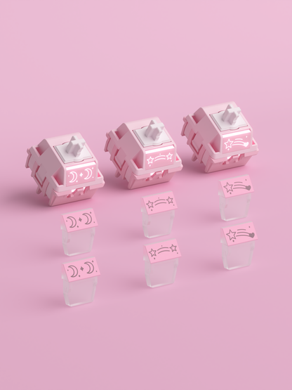 HMX x 80Retros Blush Charm HE Magnetic Linear Switches (10PCS)