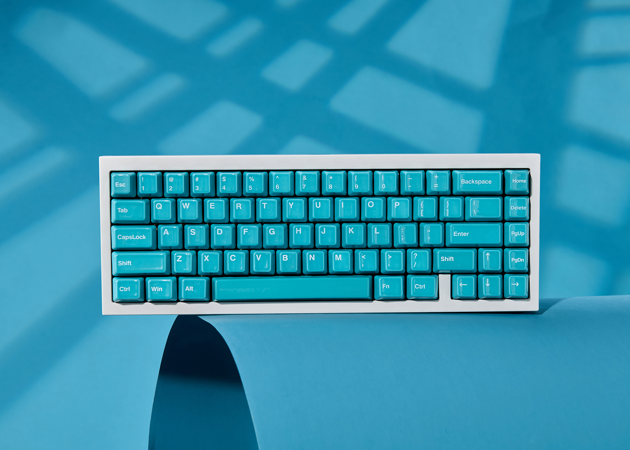 Cerakey Ceramic Keycap Full Set V2 - Canal Blue