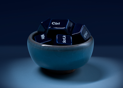 Cermic Keys Cerakey Ceramic Keycap Full Set V2 - Indigo| Durable & Smooth Typing ...