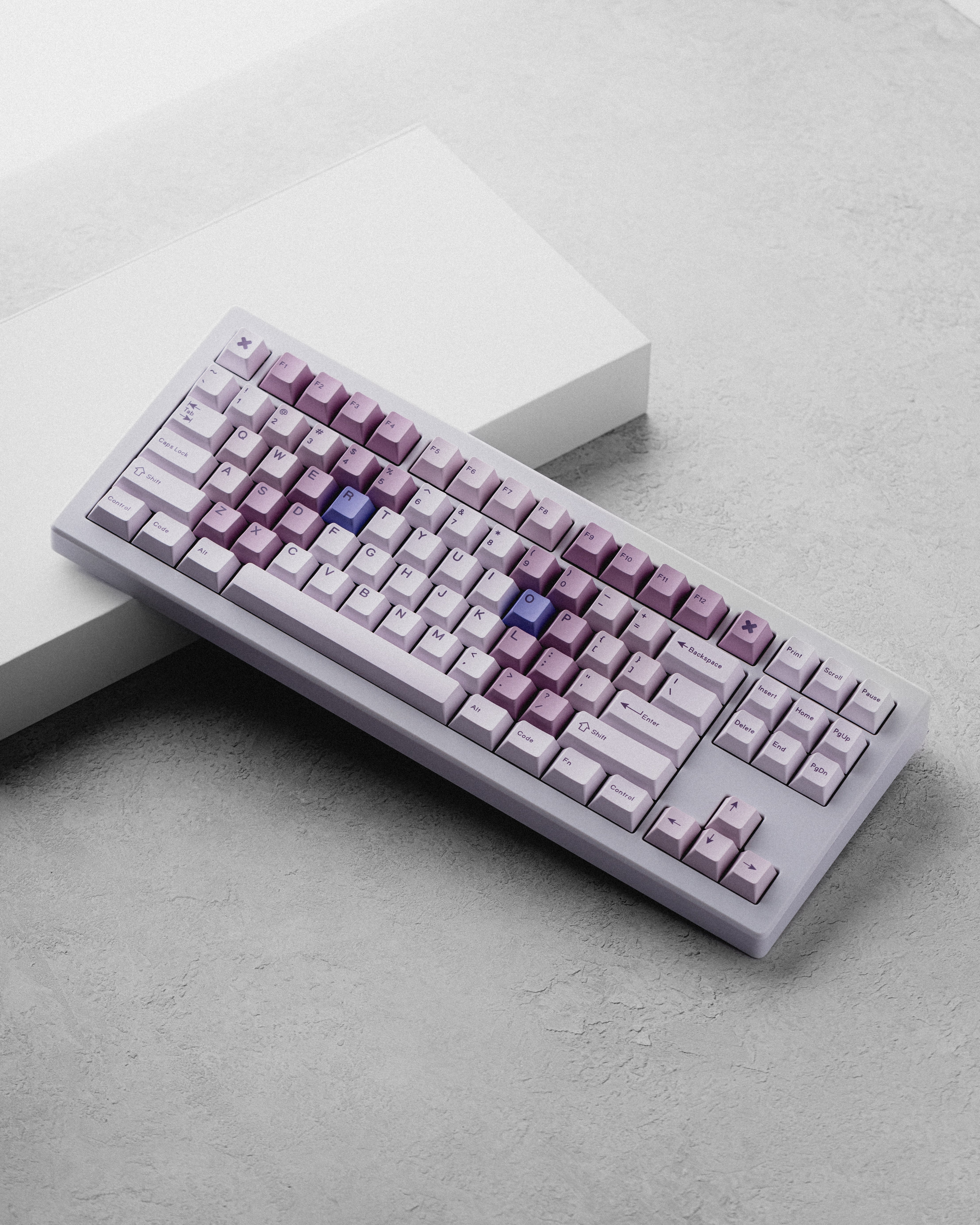 Tutkeys Taro Bobo Keycaps - PBT Dye-Sub Keycap Cherry Profile All In One