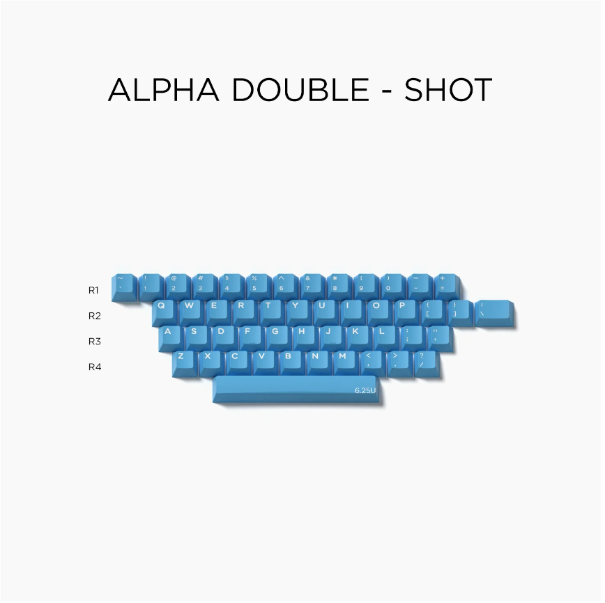 Domikey Single Chip Cherry Profile Triple/Doubleshot ABS Keycap Set