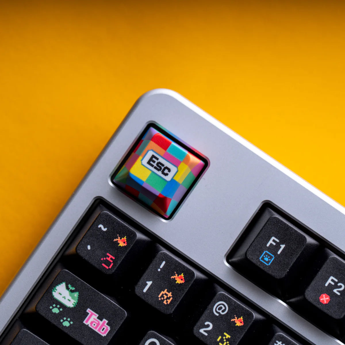 Soulcat Rainbow Kitty Keycap - PBT Cherry Profile All in One Set