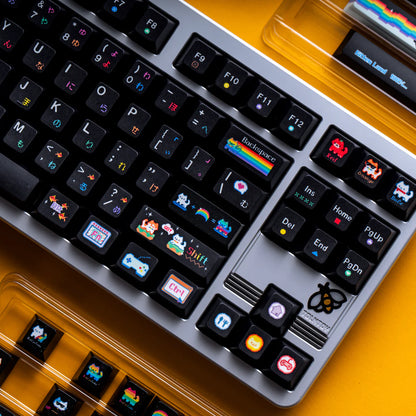 Soulcat Rainbow Kitty Keycap - PBT Cherry Profile All in One Set