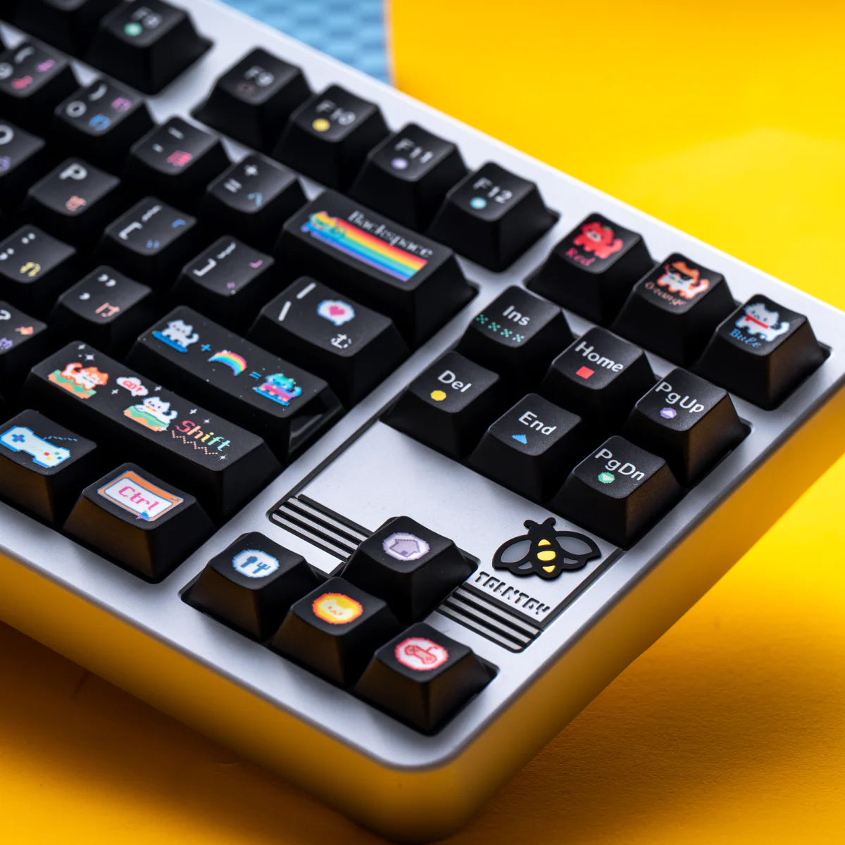 Soulcat Rainbow Kitty Keycap - PBT Cherry Profile All in One Set
