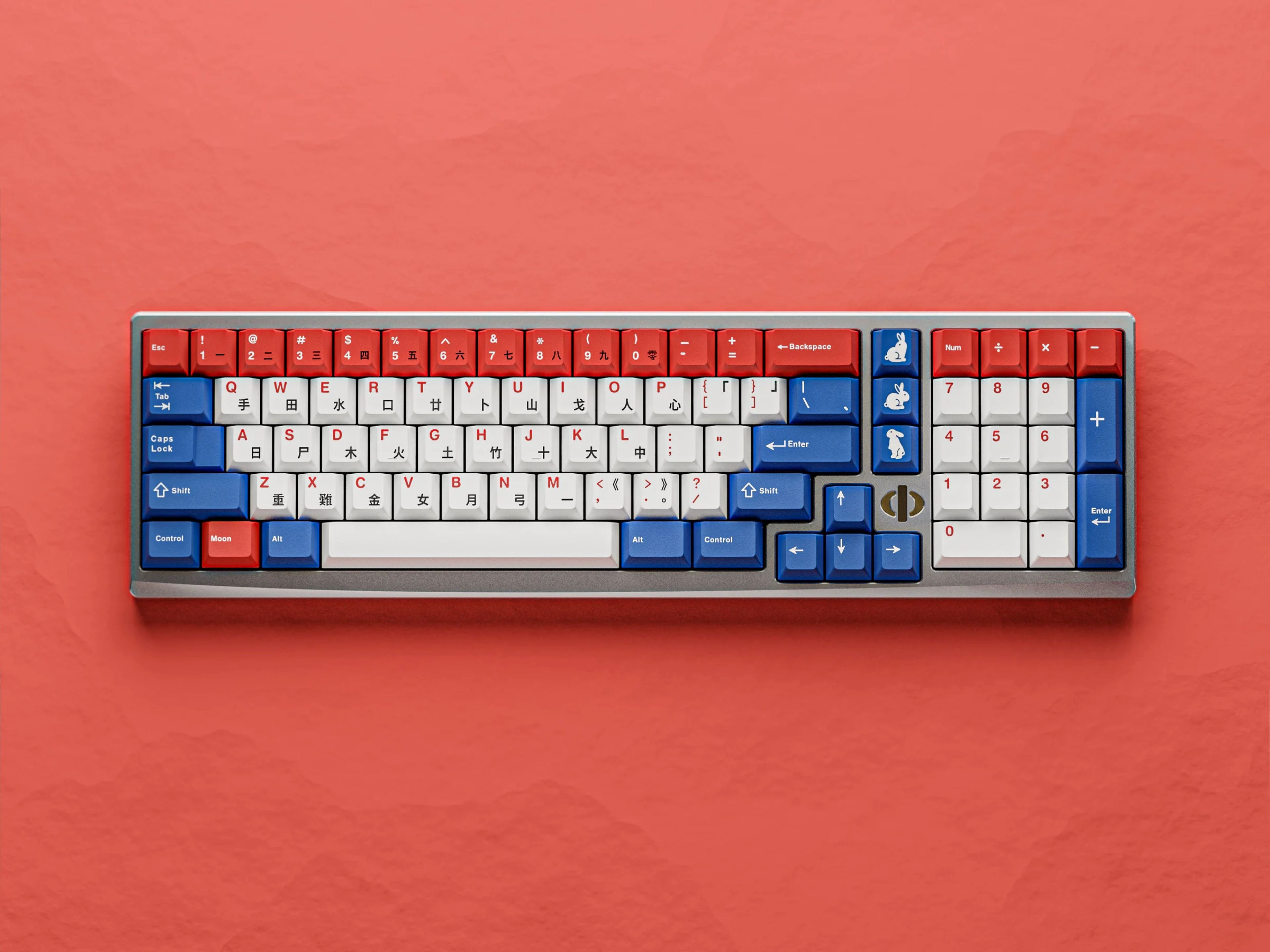 Keykobo Moon Rabbit ABS Double-shot Keycap Set – LumeKeebs