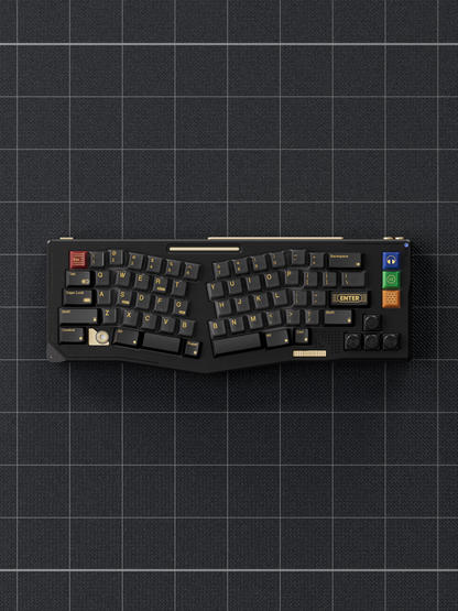 80Retros Game 1989 Keycaps Black and Gold – Cherry Profile