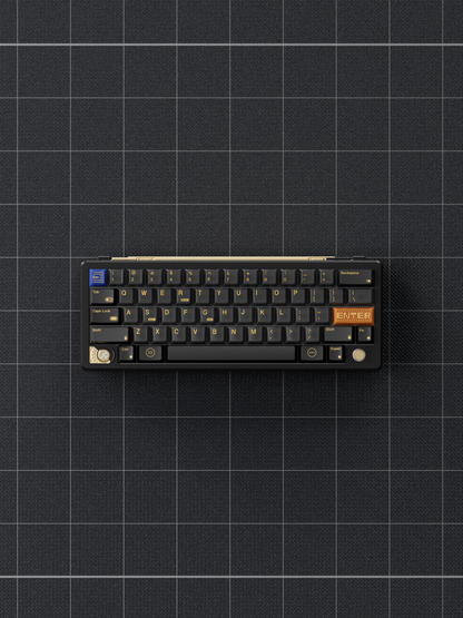 80Retros Game 1989 Keycaps Black and Gold – Cherry Profile