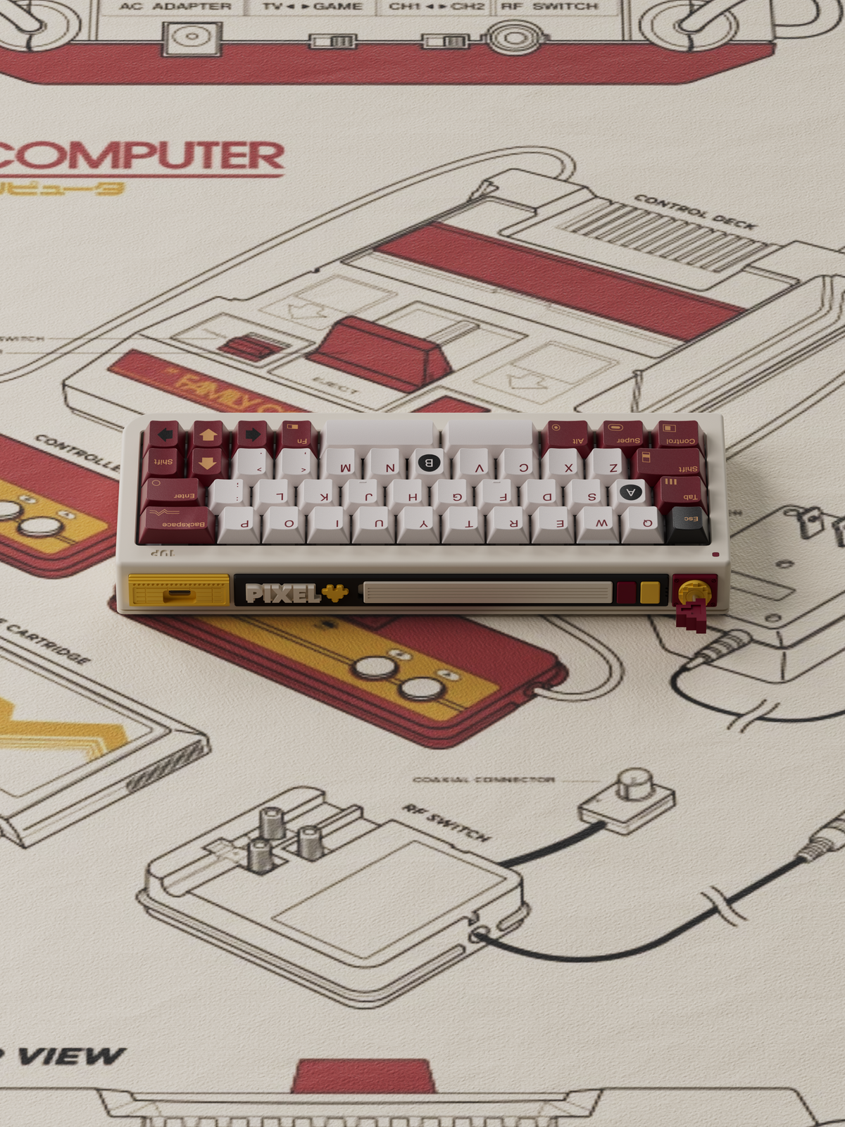 80Retros GB40 FC 1983 Mechanical Keyboard