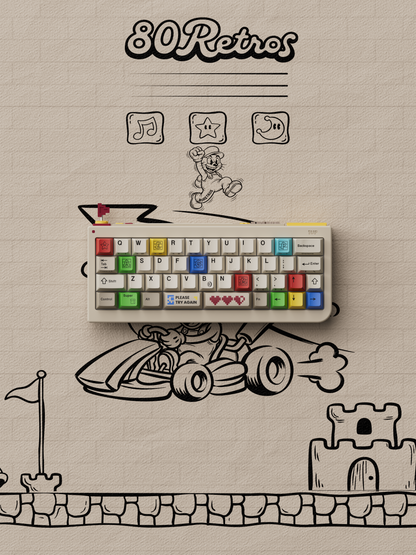 80Retros GB40 Game 1985 Mechanical Keyboard