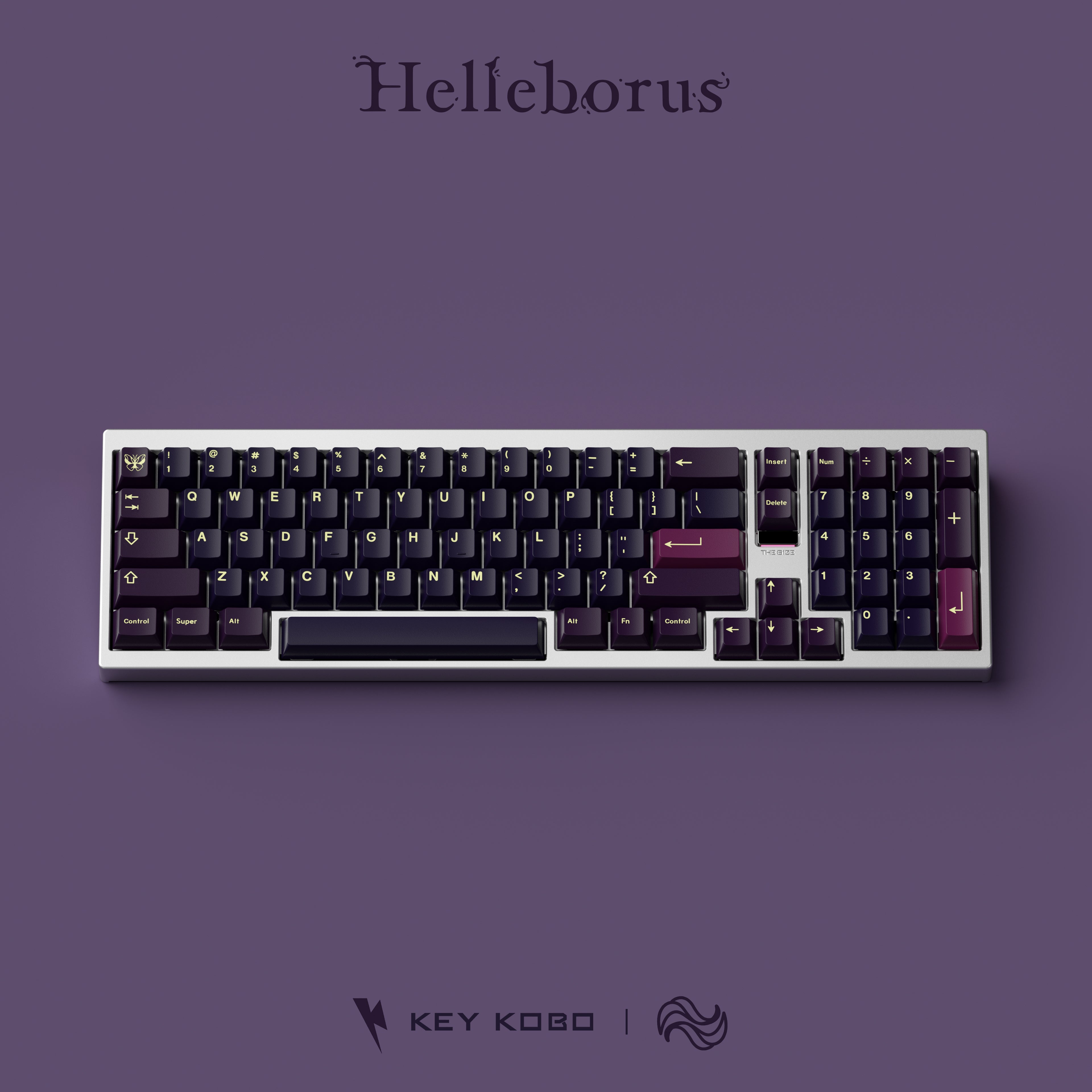 Keykobo Helleborus ABS Double-shot Keycap Set 