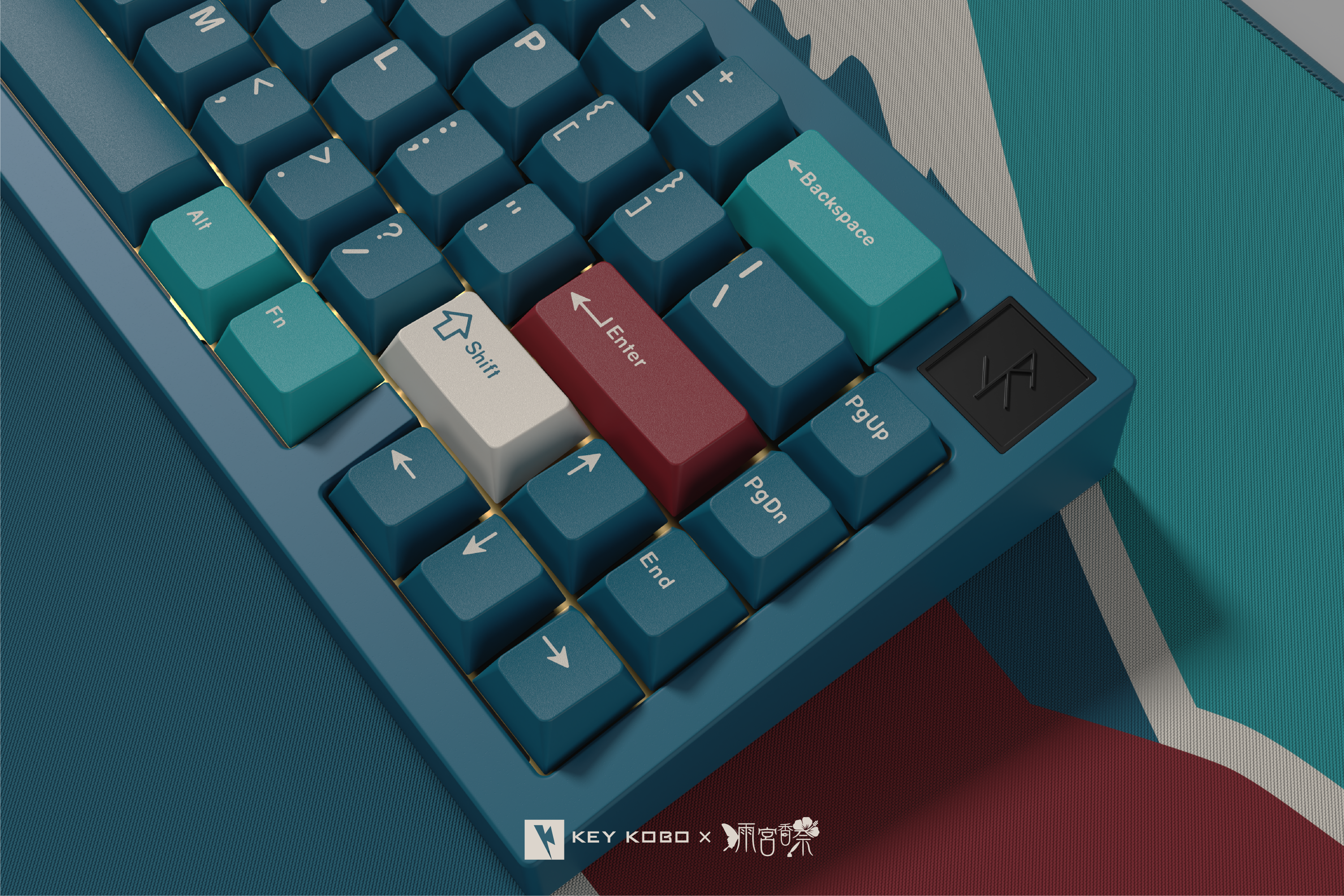 Keykobo Motosu Lake ABS Double-shot Keycap Set