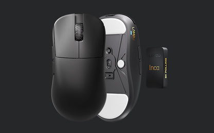 Lamzu Inca 8K Ultra Lightweight Wireless Gaming Mouse, Black