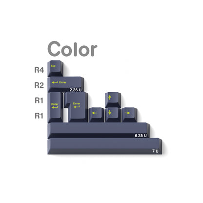 JKDK Studio Dark Matter Cherry Profile Dye‑Sub PBT Keycap Set All In One