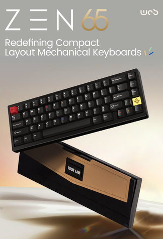 WOBKEY Zen65 Mechanical Keyboard – Premium 65% RGB, Hot-Swappable, Tri ...