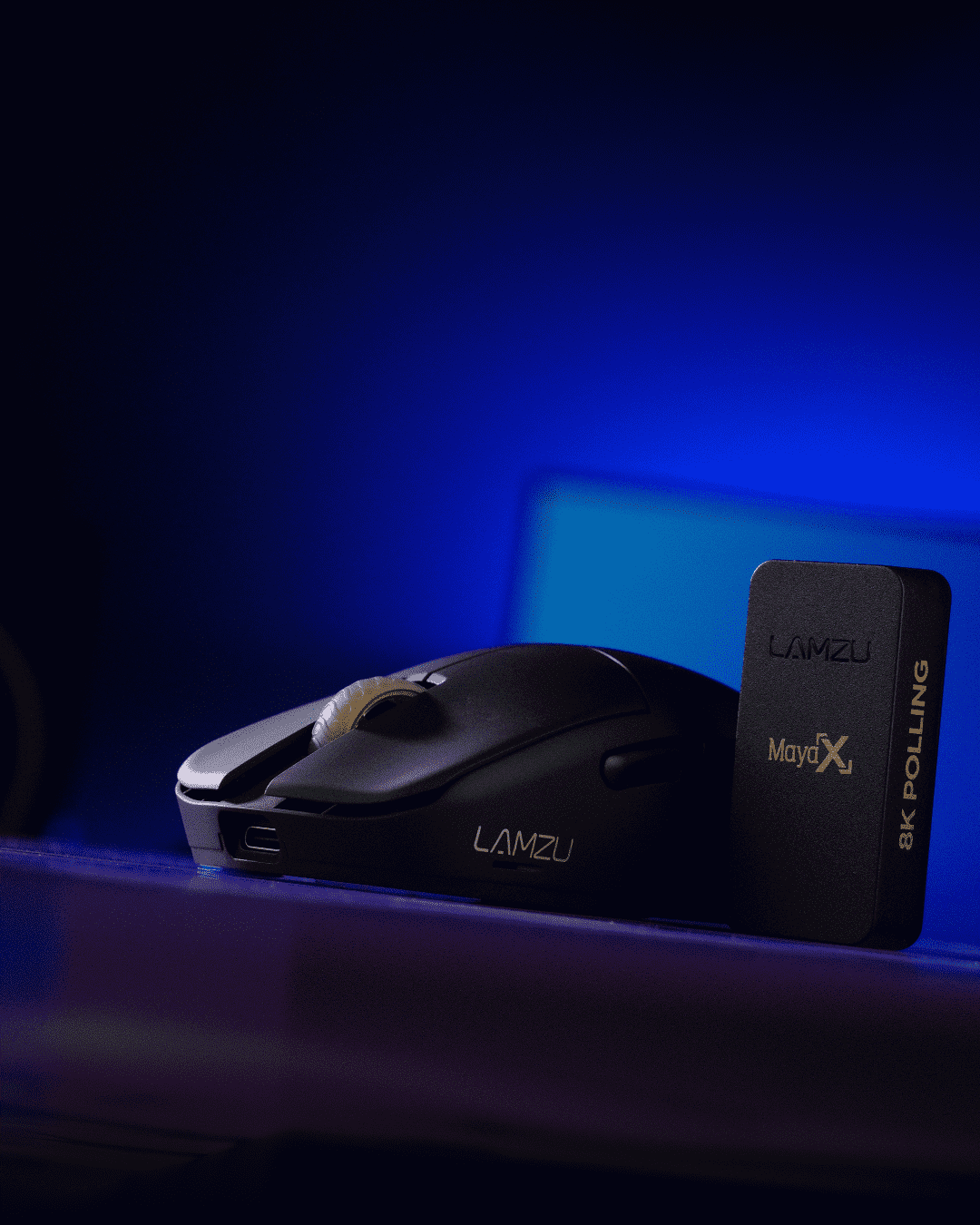 Lamzu Maya X 8K 8KHz Wireless Gaming Mouse, Black & White Color Selection