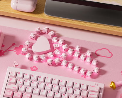 HMX x 80Retros Blush Charm HE Magnetic Linear Switches (10PCS)