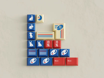 Keykobo Moon Rabbit ABS Double-shot Keycap Set Pre-Order