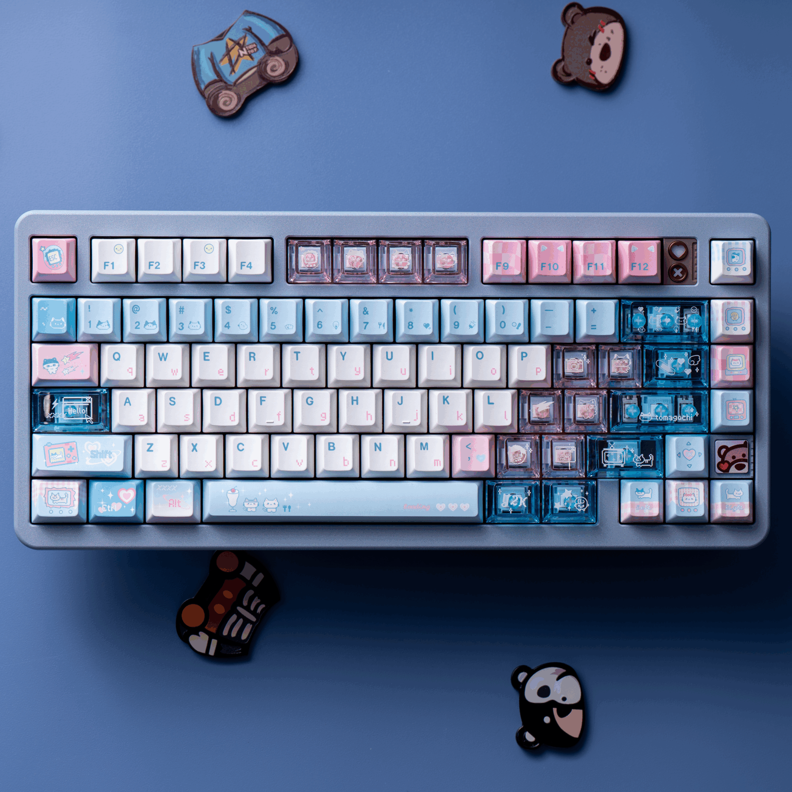 Soulcat Meow Meow Keycap Set PBT Cherry Profile