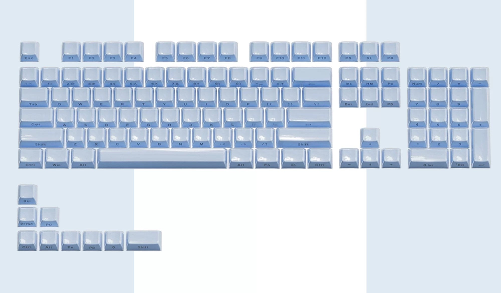 Womier Frosty Jello MDA Profile Keycap Set