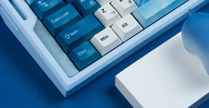 Womier Snow Keycap Set – Blue & White PBT Keycap Set