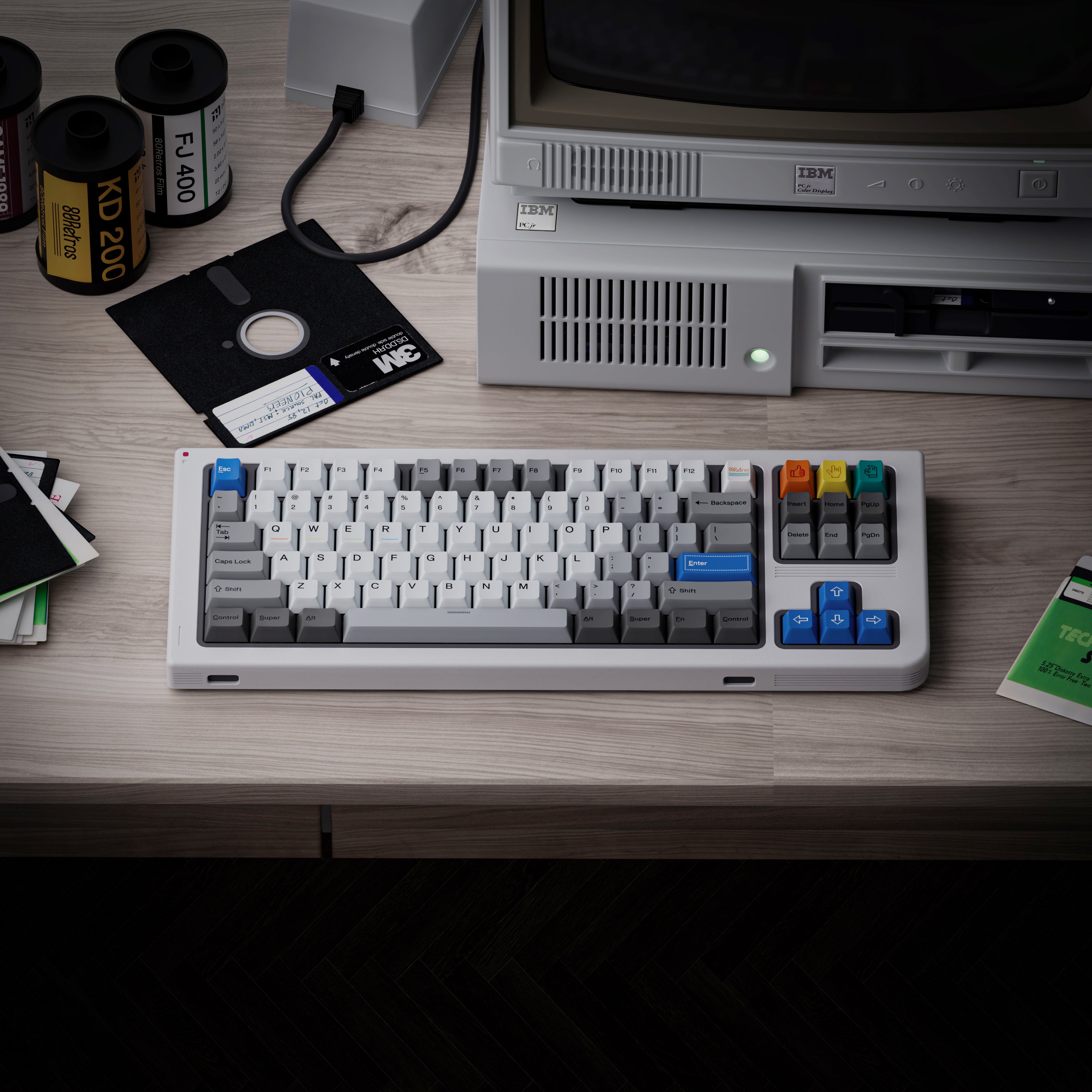 80Retros Win 1998 Keycaps – PBT Cherry Profile Keycap Set (All in One)