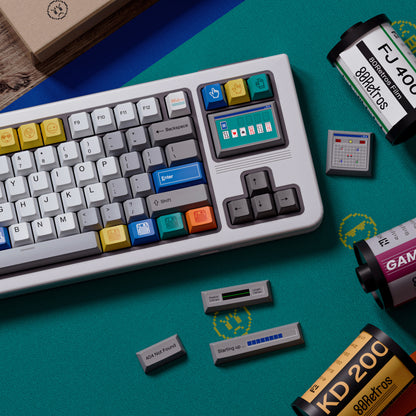 80Retros Win 1998 Keycaps – PBT Cherry Profile Keycap Set (All in One)