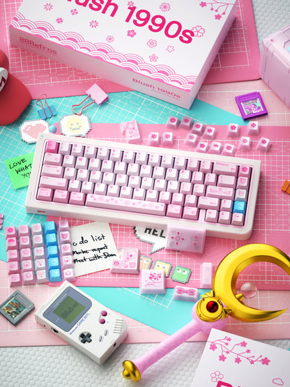 80Retros (South Korea) Blush 1990s OEM Profile PBT Keycap Set