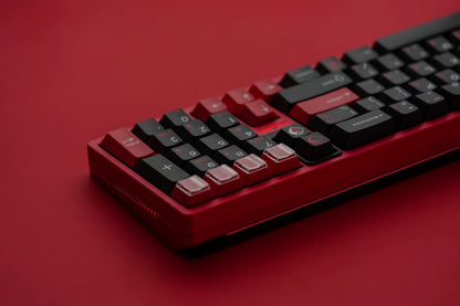 JKDK Heart Black & Red Cherry Profile Dye-Sub PBT Keycap Set