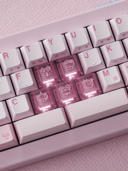 80Retros x HMX Blush Charm Linear Switches