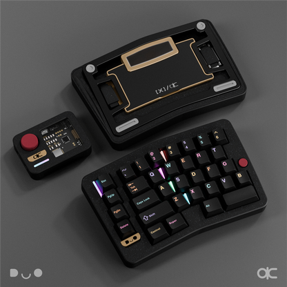 Qwertykeys QK Alice Duo - Split Ergonomic Mechanical Keyboard Black