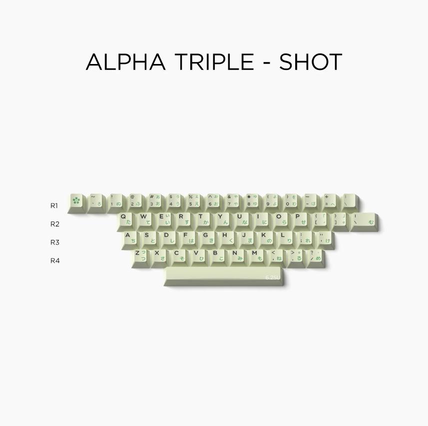 Domikey Desert Island Cherry Profile Triple/Doubleshot ABS Keycap Set