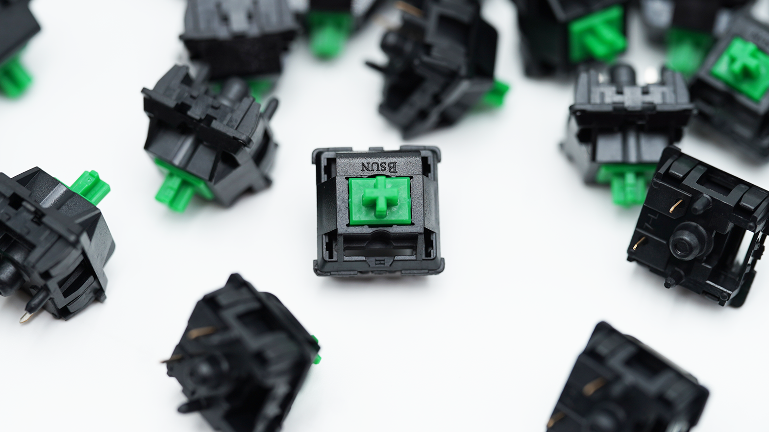 BSUN RGY Green Linear Switches (10PCS)